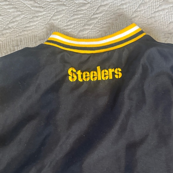 NFL Steelers Striped Collar and Sleeve Jacket - Picture 7 of 13